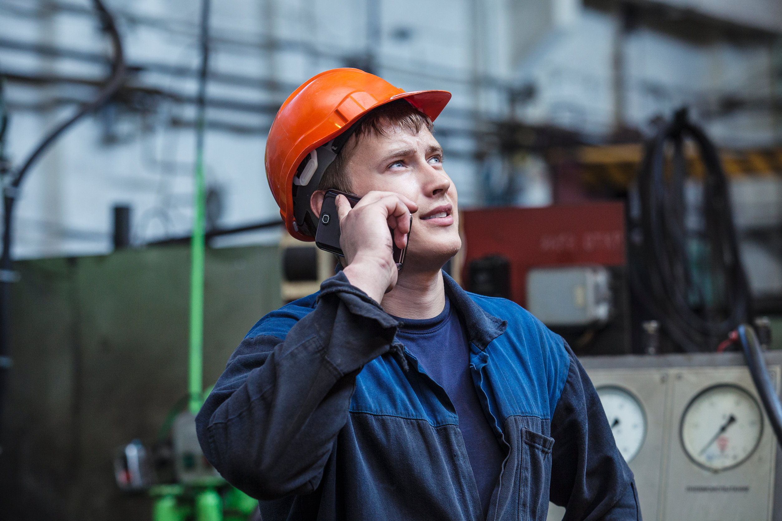 Photo of man talking on the phone